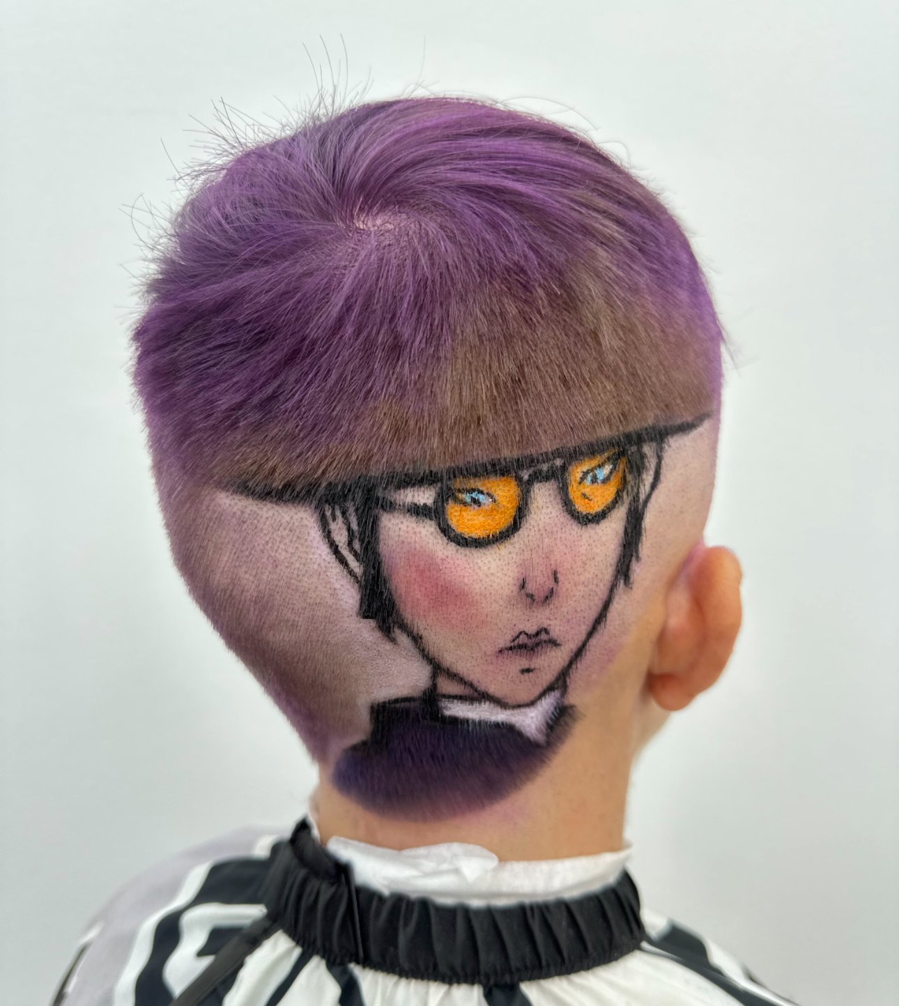 Anime hair design and colour work by PN Barbershop